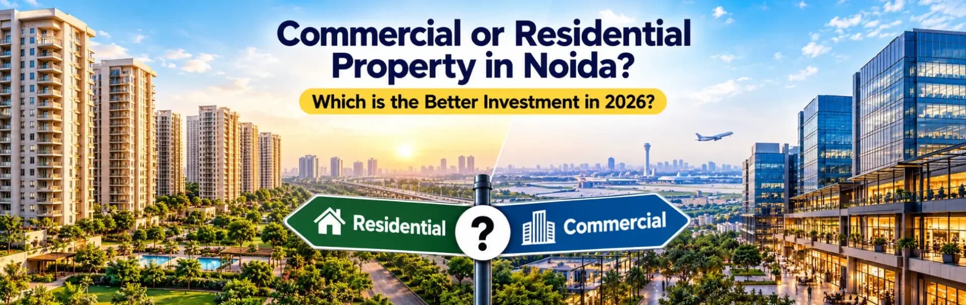 Commercial or Residential Property in Noida: Which is the Better Investment in 2026?