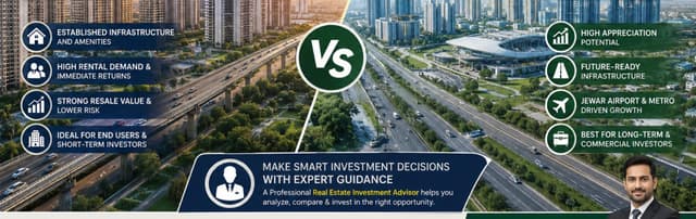 Greater Noida West vs. Greater Noida East: Insights from a Real Estate Investment Advisor