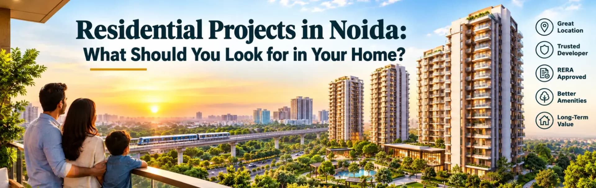 Residential Projects in Noida: What Should You Look for in Your Home?